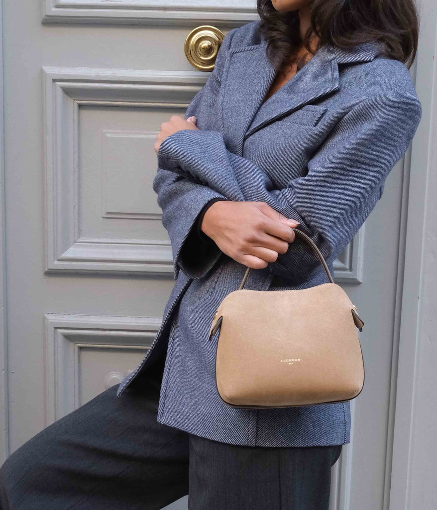 Mini Swann | Suede Biscuit - Fleuron Paris